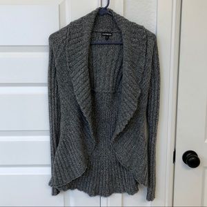 Express Heather Gray Cardigan